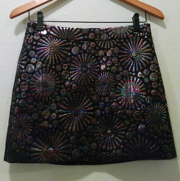 NEW Rebecca Minkoff Reims Metallic Mini Skirt - Picture 6 of 7